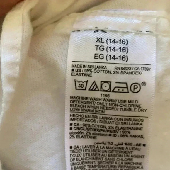 Old Navy Boys Button Up Short Sleeve Shirt Cotton Elastane Bright White - Picture 5 of 6